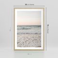 Plakat w ramie 50x70 - Krajobraz Morza i Fal - morze, fale - rama drewno
