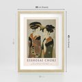 Plakat w ramie 30x40 - Reprodukcja Japońskiej Grafiki - eishosai choki, reprodukcja grafiki - rama drewno