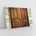 Obraz na płótnie 70x50 - Tajemnicze stare drzwi - stare, drzwi