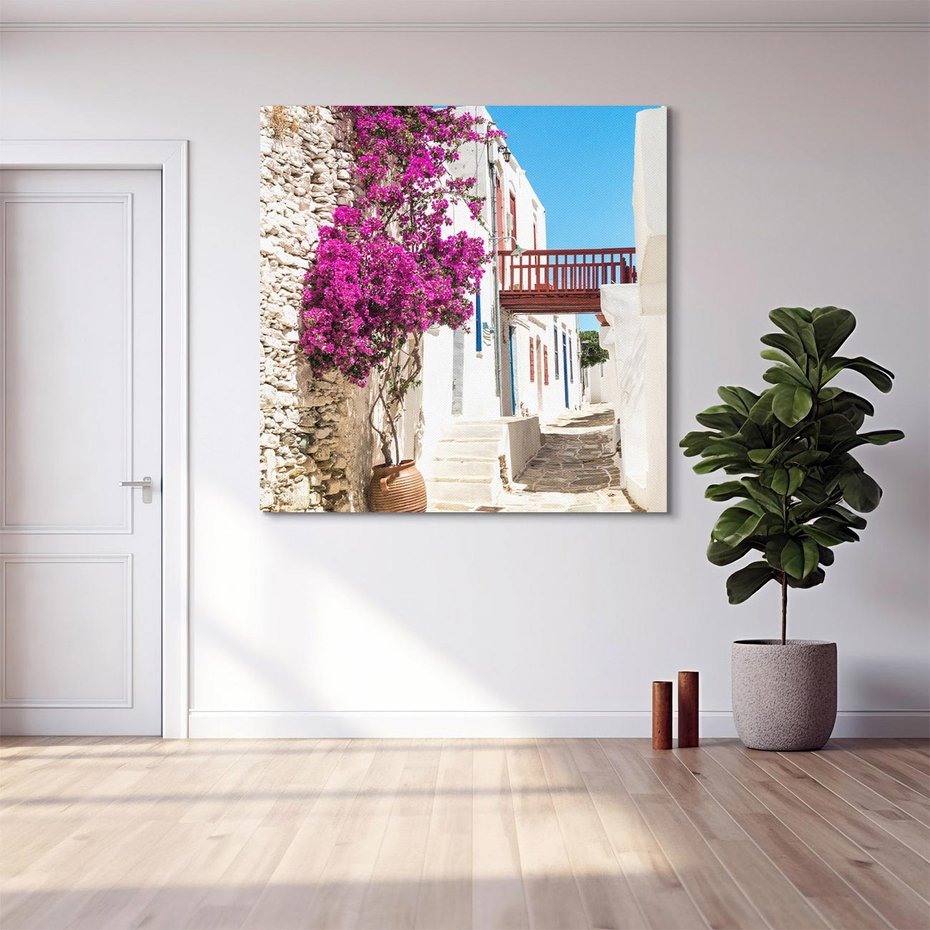 Obraz na płótnie 40x40 - Kwiaty Chorwacji - kwiaty, Chorwacja