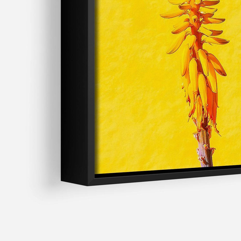 Obraz w ramie 100x70 - Radość Natury - kolor, kwiaty - rama czarna