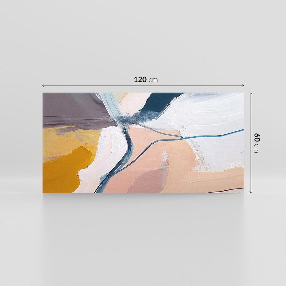 Obraz na płótnie 120x60 - Ścieżki Emocji - abstrakcja, farby olejne