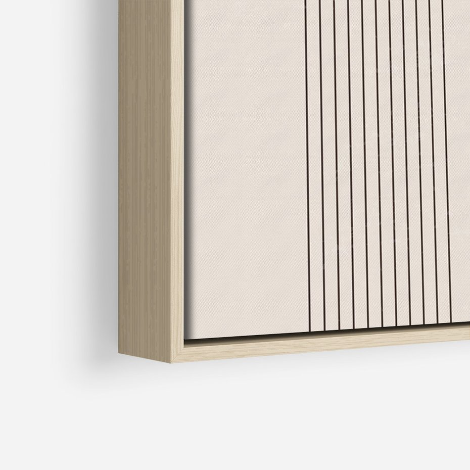 Obraz w ramie 70x100 - Konturem Zdefiniowane - boho plakat, minimalizm - rama drewno