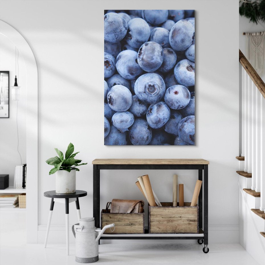 Obraz na płótnie 80x120 - Borówki Leśna Harmonia - borówki, owoce