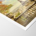 Plakat bez ramy 40x50 - Paryż za Wieżą Eiffla - Paryż, Eiffla