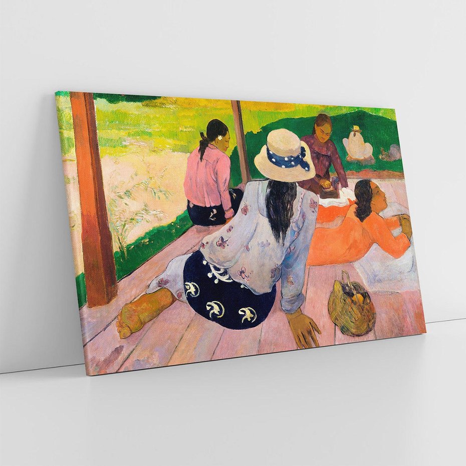 Obraz na płótnie 100x70 - Sjesta 1892, Paul Gauguin - Reprodukcja - reprodukcja, obraz na płótnie