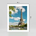 Plakat bez ramy 40x50 - Paryż Eiffla - Paryż, Eiffla