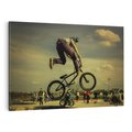 Obraz na płótnie 120x80 - "BMX - Sportowa Adrenalina - BMX, rower