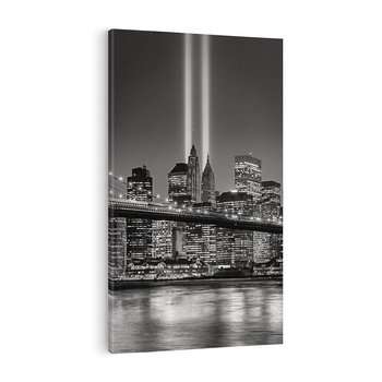 Obraz na płótnie 50x70 - Miasto ożywione nocą - miasto, noc