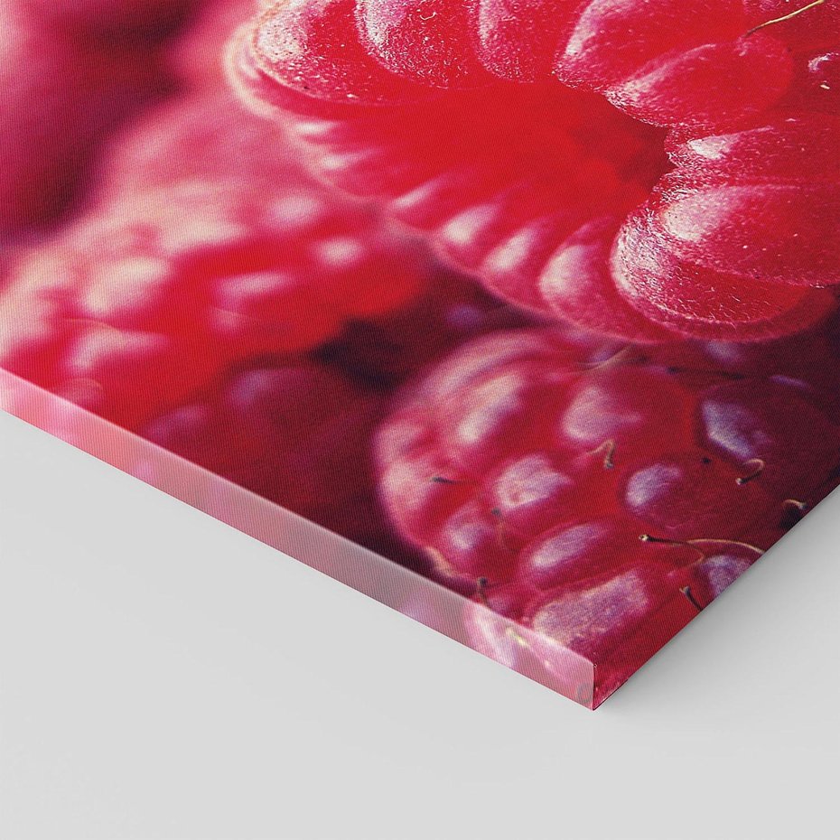 Obraz na płótnie 40x40 - Maliny Soczysta Eksplozja - maliny, owoce