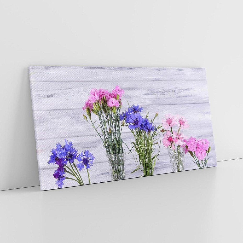 Obraz na płótnie 100x50 - Kwiatowe impresje - kwiaty,