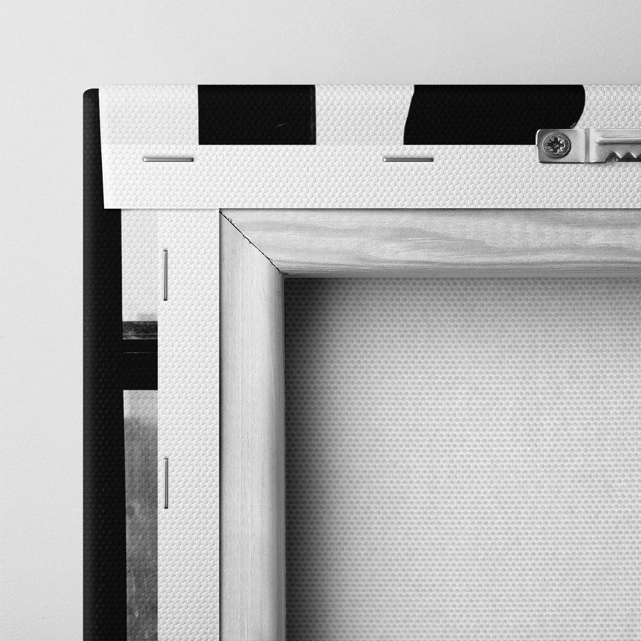 Obraz na płótnie 50x70 - Piękno Kobiecej Formy - retro zdjęcie, czarno białe