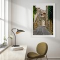 Plakat bez ramy 30x40 - Urokliwa perspektywa uliczki - uliczka, perspektywa