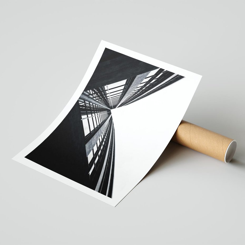 Plakat bez ramy 30x40 - Nowoczesność w Linii - architektura, proste linie