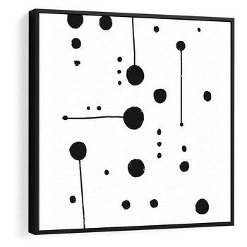 Obraz w ramie 50x50 - Złudne Odbicia - abstrakcja, minimalizm - rama czarna