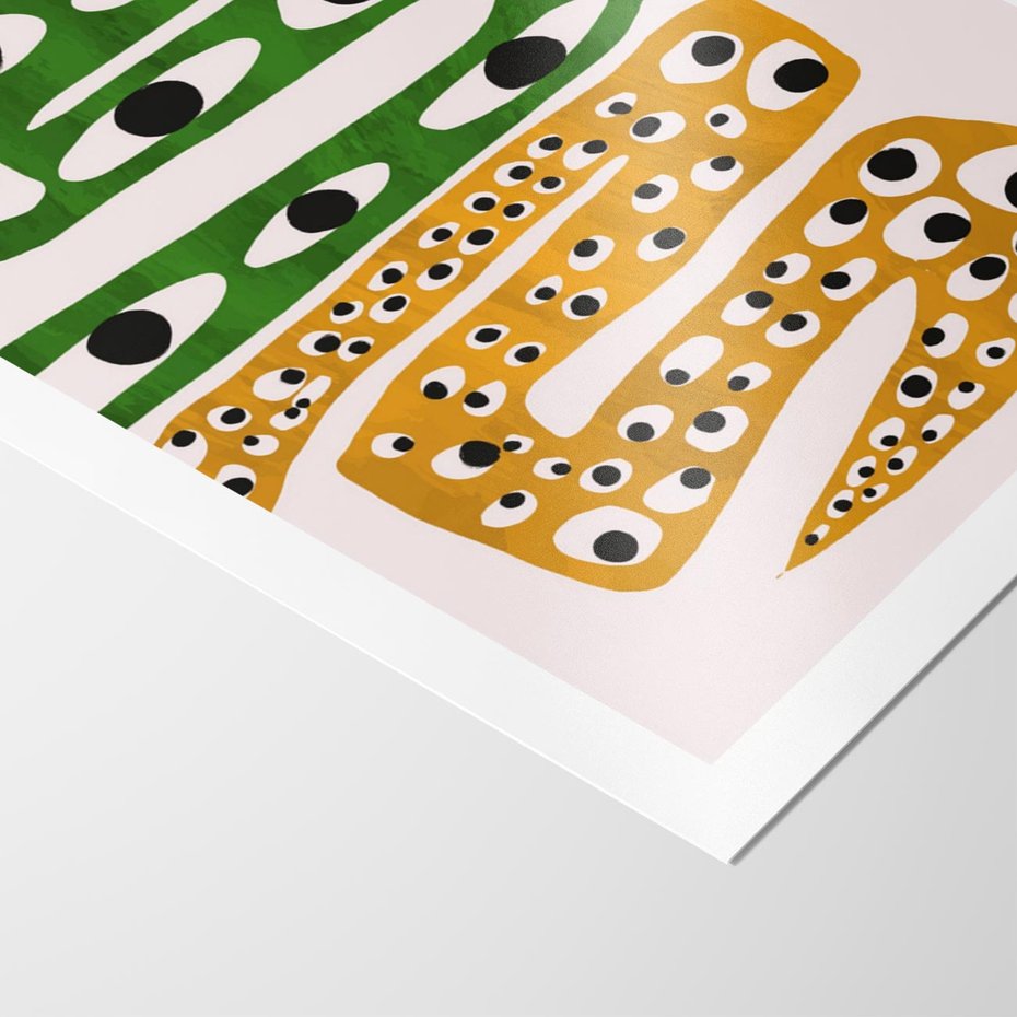 Plakat bez ramy 40x50 - Mroczne Wypaczenia - abstrakcyjny obraz, dziwne kształty