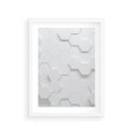 Plakat w ramie 30x40 - Intrygujący Wymiar - geometria, 3D - rama biała