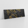 Obraz na płótnie 90x30 - Marmurowe Drzewa Snu - złote gałęzie, drzewa