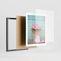 Plakat w ramie 40x50 - Uczucie W Pełnym Rozkwicie - kwiaty, romantyczne - rama czarna