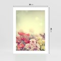 Plakat bez ramy 30x40 - Delikatne kwiaty pastelowe - kwiaty, pastelowe