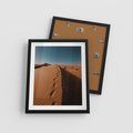 Plakat w ramie 40x50 - Piasek pustyni w ogniu - pustynia, piasek - rama czarna