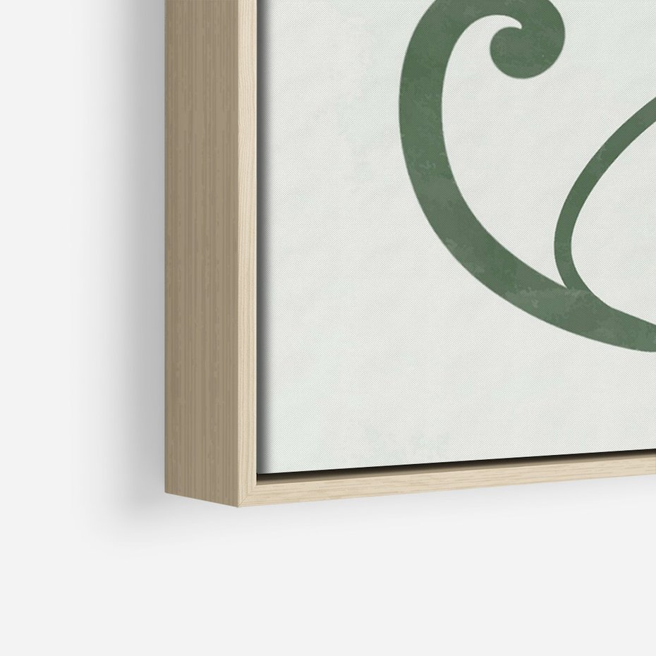 Obraz w ramie 50x70 - Zieleń Wyjątkowego Ukojenia - zielony odcień, abstrakcja - rama drewno