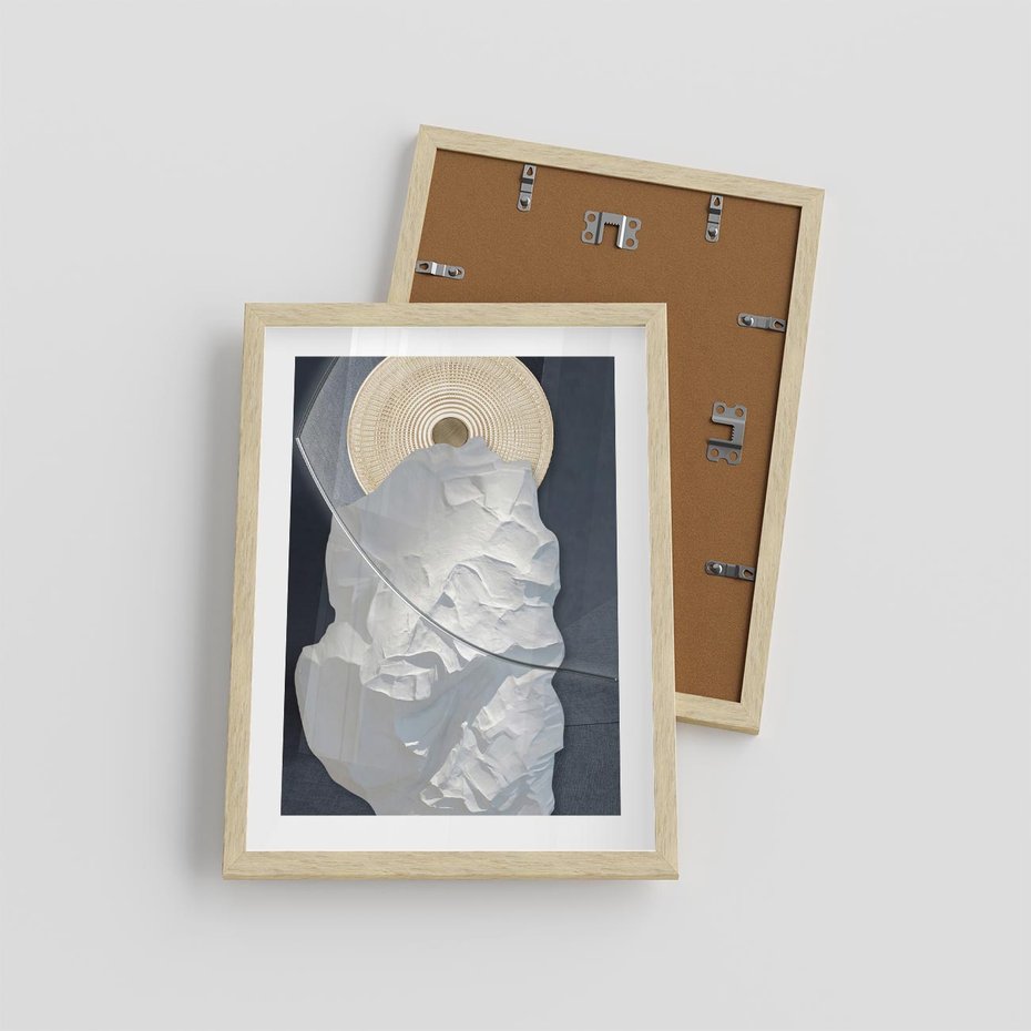 Plakat w ramie 30x40 - Wyraz Twojej Wyjątkowości - sztuka, nowoczesna - rama drewno