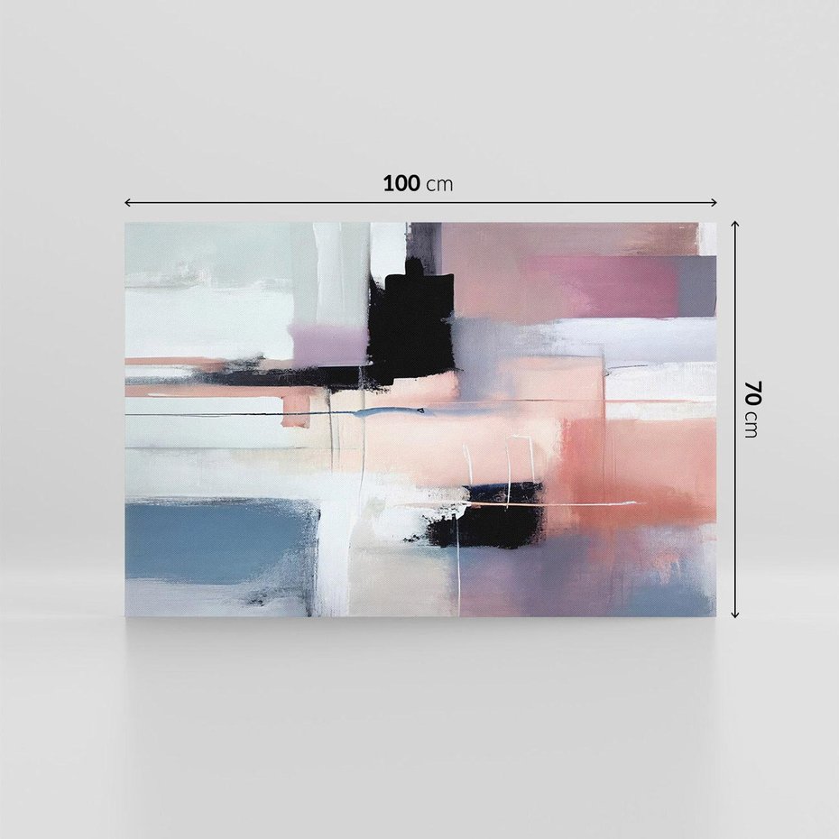 Obraz na płótnie 100x70 - Zamglone Kierunki - abstrakcja, obraz olejny