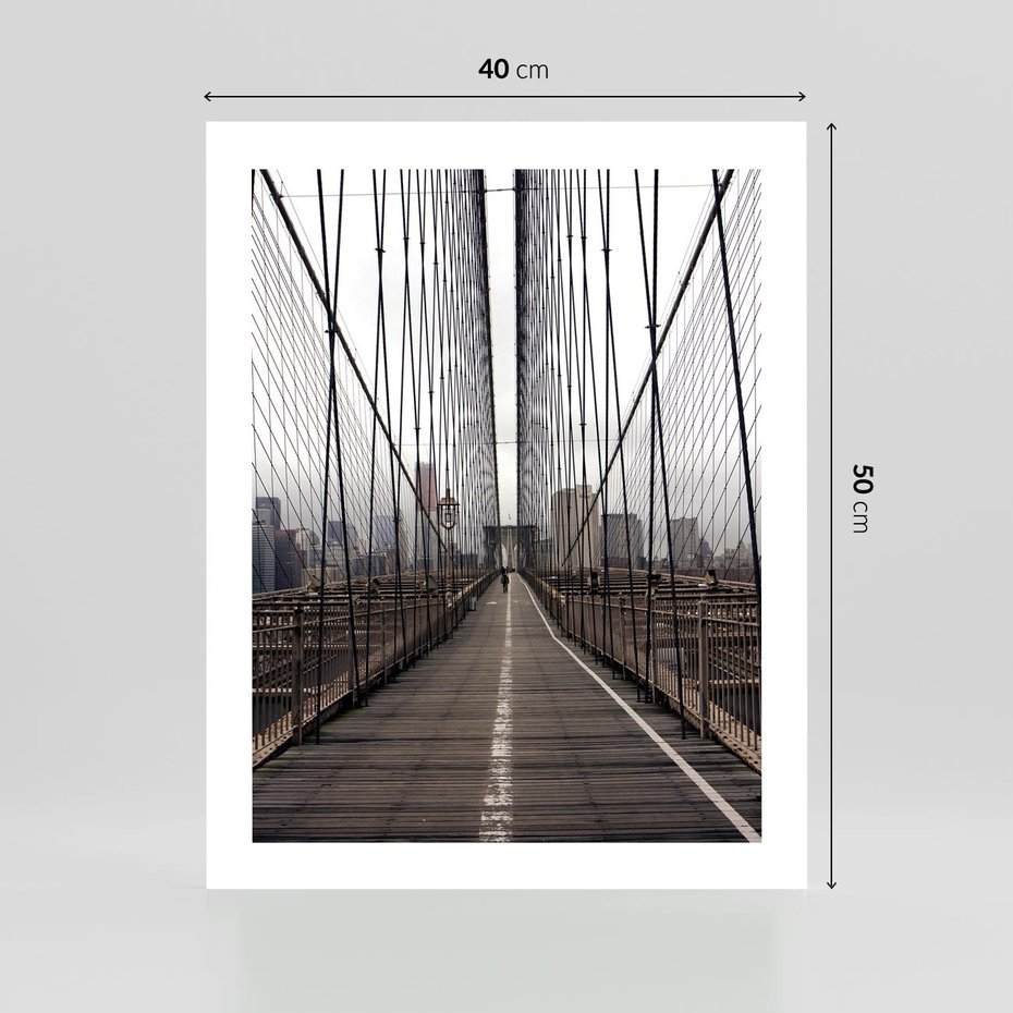 Plakat bez ramy 40x50 - Nowoczesna Linia - most, nowoczesna