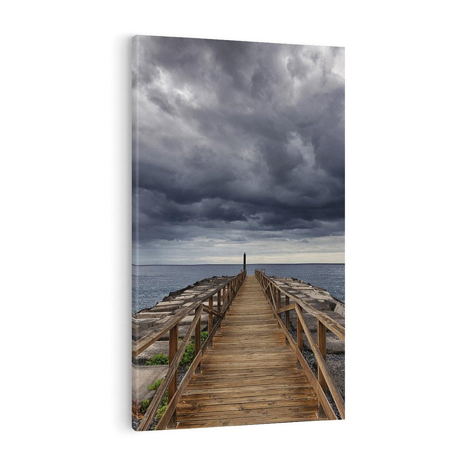 Obraz na płótnie 70x100 - Burzowe emocje - sztorm, morze