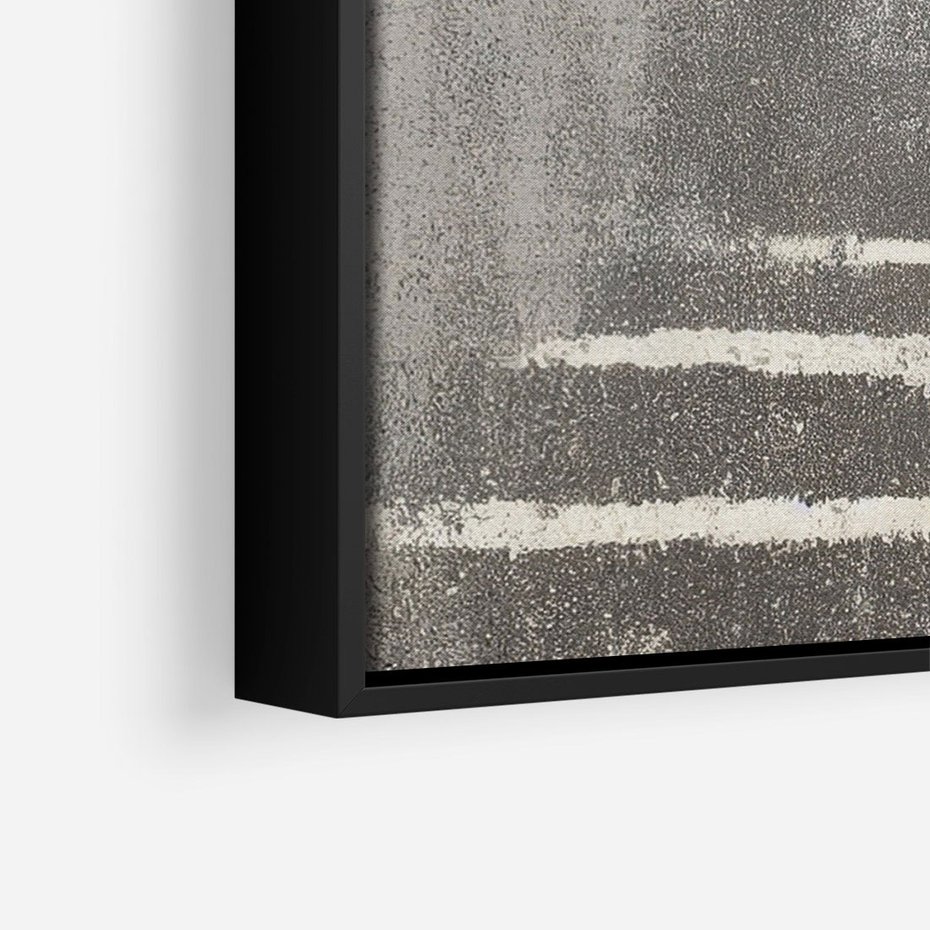 Obraz w ramie 70x100 - Malowane impresje zmysłów - abstrakcyjne plamy, linie - rama czarna