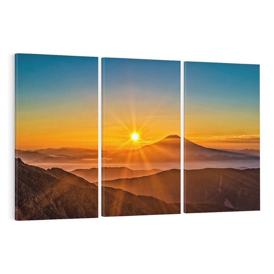 Obraz na płótnie 120x80 - Malownicze góry piękno krajobrazu - góry, krajobraz