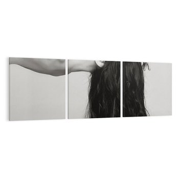 Obraz na płótnie 120x40 - Piękno włosów kobiety w ruchu - włosy, piękno