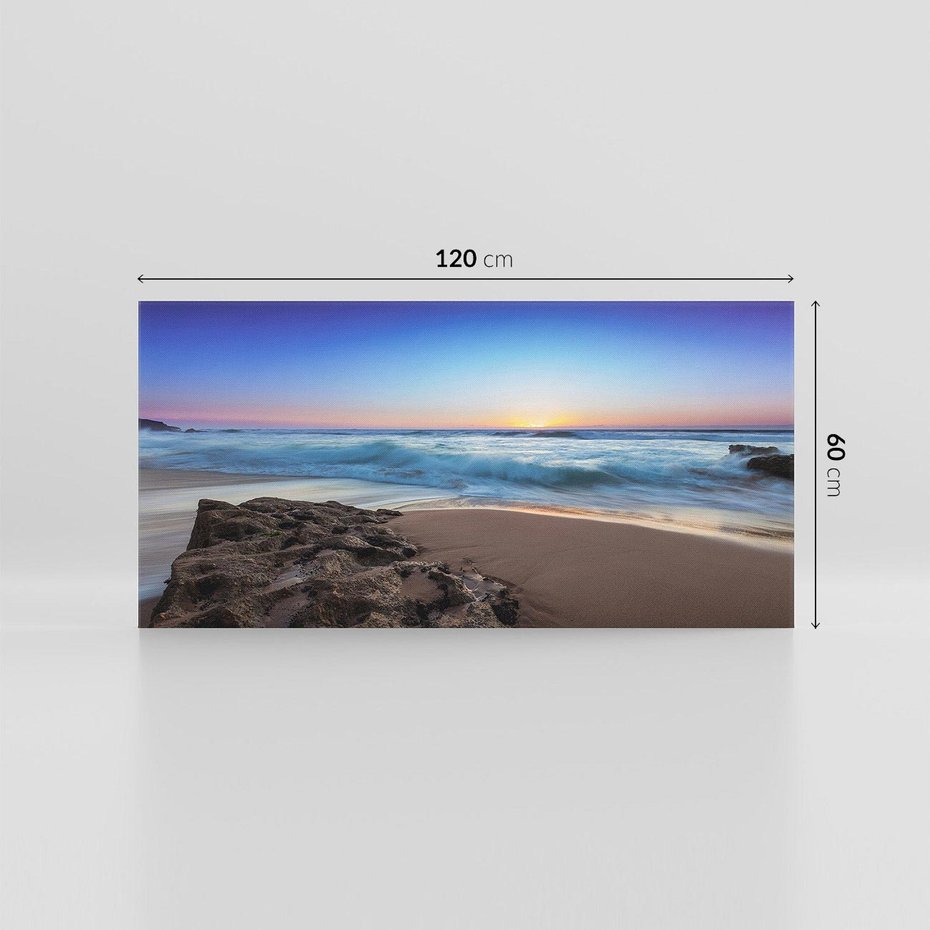 Obraz na płótnie 120x60 - Morze i Plaża - Spokój Oceanicznej Przestrzeni - morze, plaża