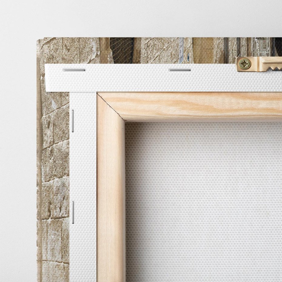 Obraz na płótnie 50x70 - Urok uliczki: perspektywa miasta - uliczka, perspektywa