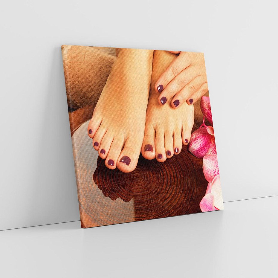 Obraz na płótnie 40x40 - Manicure i Pedicure - manicure, pedicure
