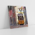 Obraz na płótnie 40x40 - Lizbońskie tramwaje - podróż w czasie - Lizbona, tramwaj