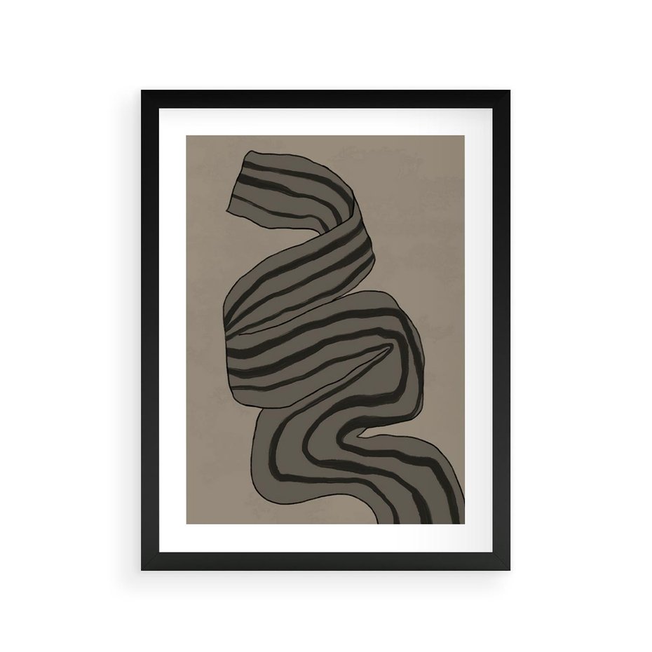 Plakat w ramie 30x40 - Niezwykłe Przesilenia - nowoczesna geometryczna sztuka, loftowe wnętrze - rama czarna