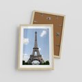 Plakat w ramie 30x40 - Paryż z wieżą Eiffla - Eiffla, Paryż - rama drewno