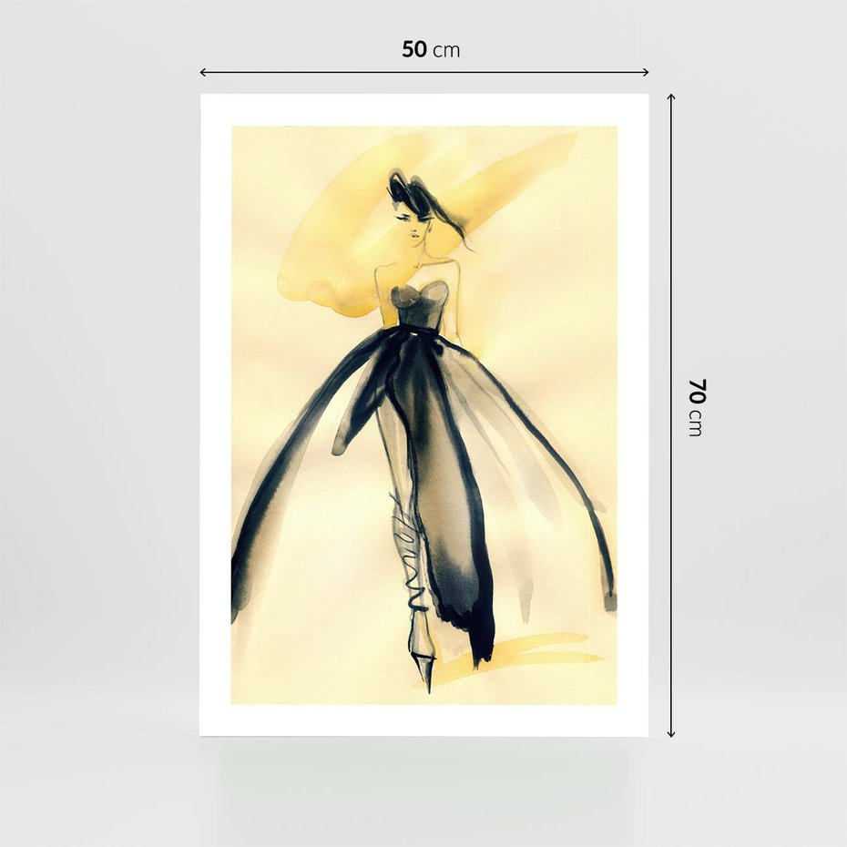 Plakat bez ramy 50x70 - Ekspresja Wyrazu - abstrakcja, kobieta