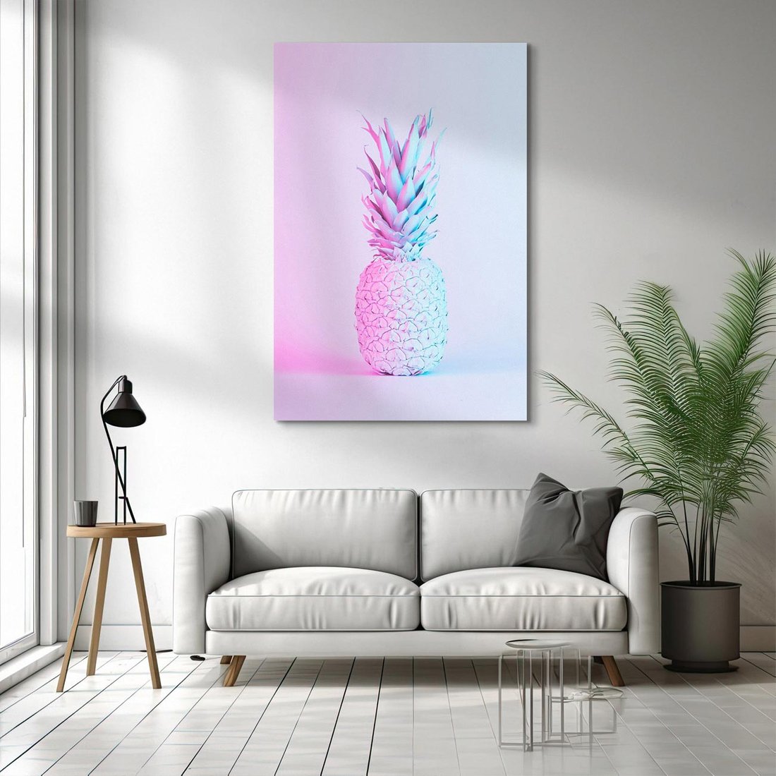 Obraz na płótnie 50x70 - Ananas Abstrakcja - ananas, abstrakcja