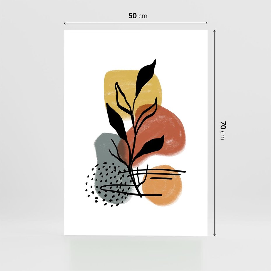 Plakat bez ramy 50x70 - Energetyczne Refleksje - abstrakcja, sztuka nowoczesna