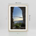 Plakat w ramie 50x70 - Pejzaż w perspektywie - pejzaż, perspektywa - rama drewno