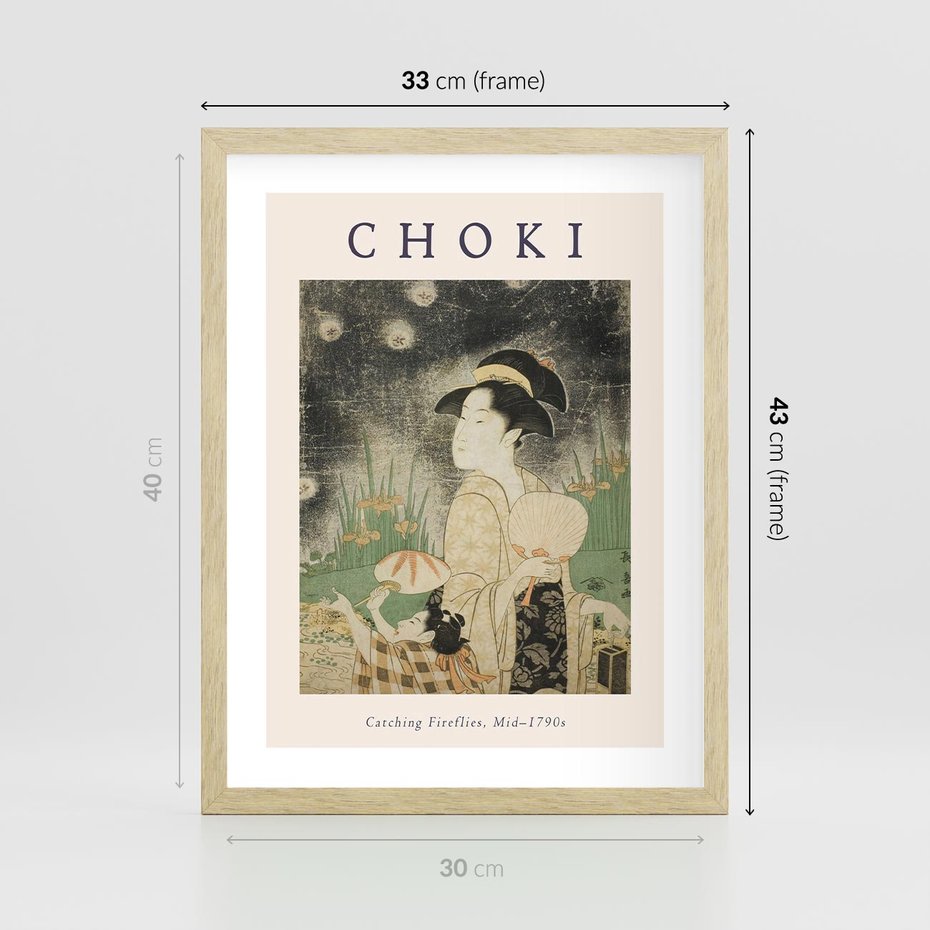 Plakat w ramie 30x40 - Sztuki Choki w Twoim Domu - reprodukcja, rycina - rama drewno