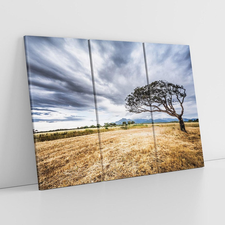 Obraz na płótnie 120x80 - Mistyka afrykańskiej sawanny - sawanna, drzewo