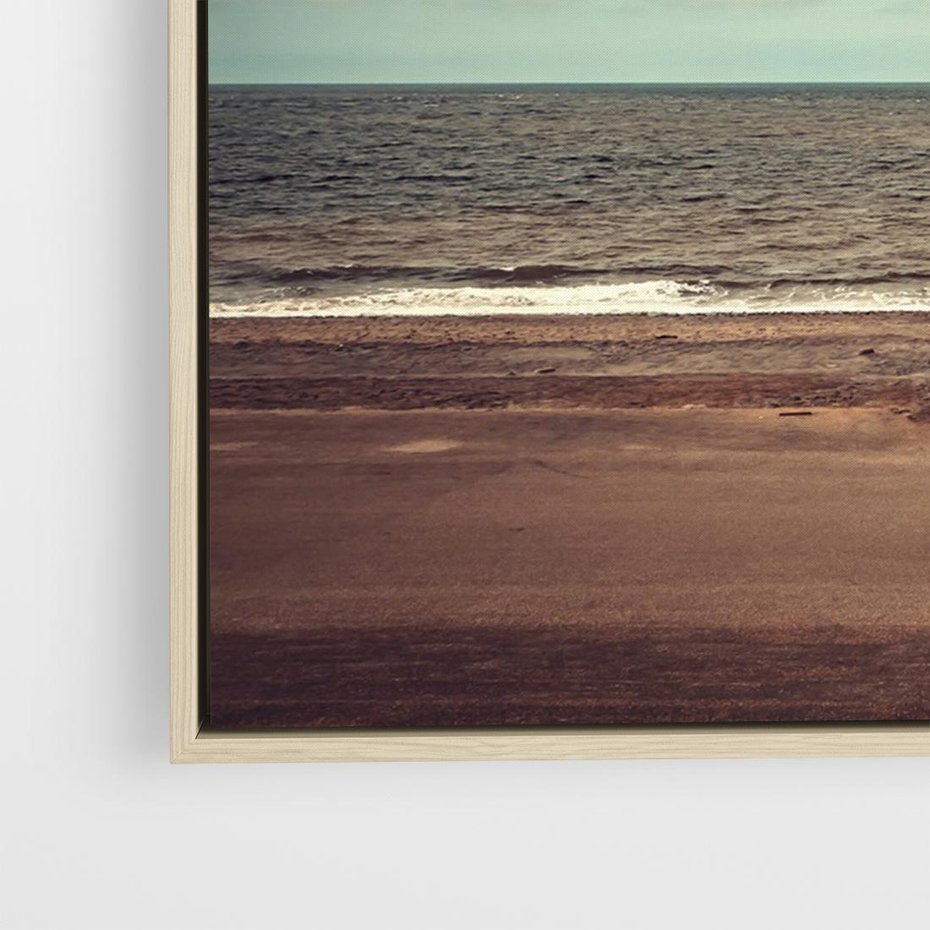 Obraz w ramie 100x70 - Retro Urok Morza - fotografia w stylu retro, vintage - rama drewno