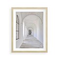 Plakat w ramie 40x50 - Architektoniczne Przejście - architektura, korytarz - rama drewno