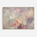 Obraz w ramie 70x50 - Miękka Melodia Pasteli - olejne płótno, pastelowe kolory - rama drewno