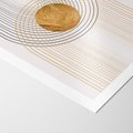 Plakat bez ramy 30x40 - Złota Geometria - styl modern, złoto