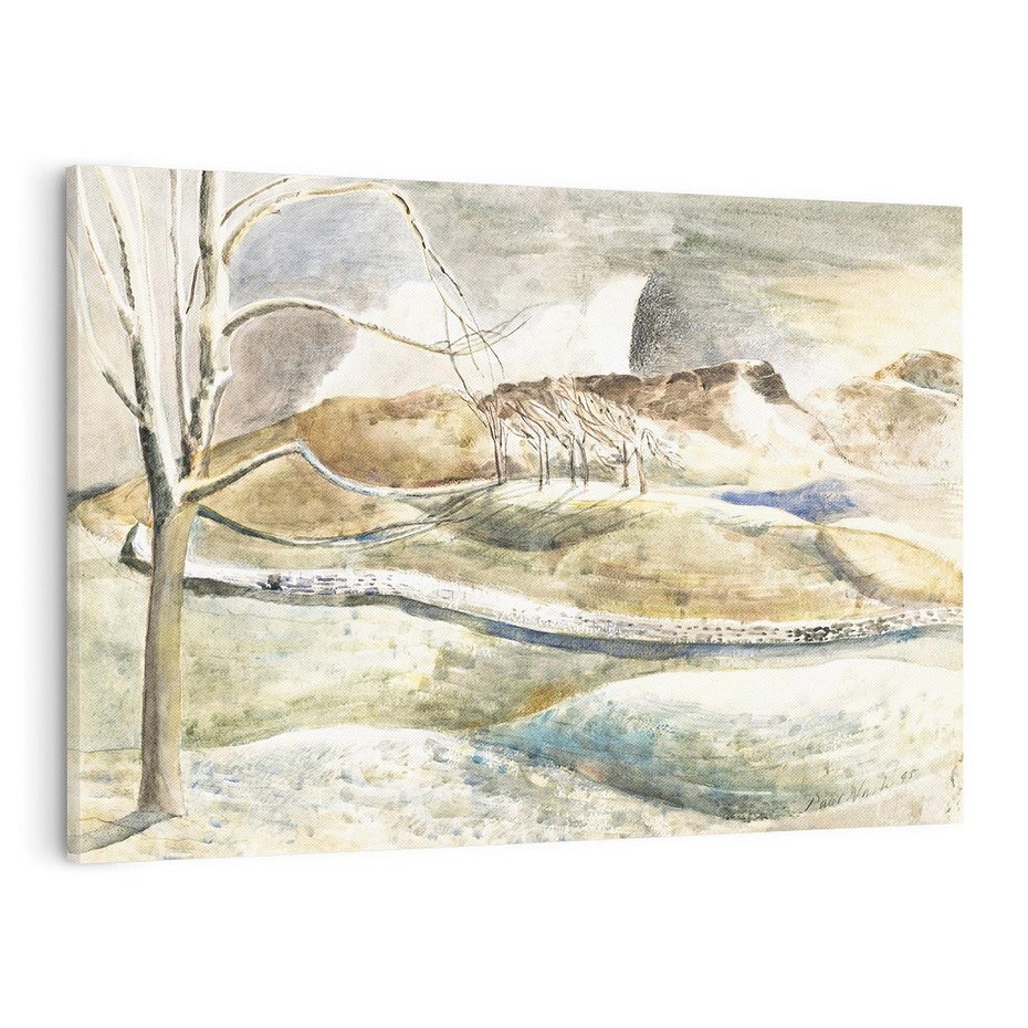 Obraz na płótnie 120x80 - Moonrise over Cleeve Hill (1945), Paul Nash - Reprodukcja - reprodukcja, obraz na płótnie